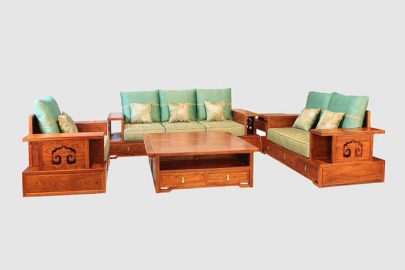 开州中式实木沙发简直太美了