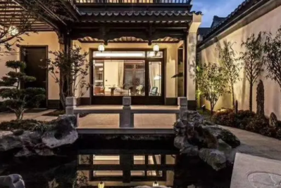 开州现代中式别墅的庭院设计如此美丽